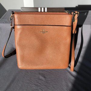 Coach Courier Textured Leather Crossbody Bag